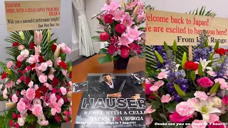Stjepan Hauser live tonight in Osaka his first Romantic solo concert & wonderful welcome in japan