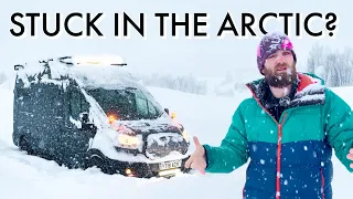 ALMOST SNOWED IN!! Arctic vanlife problems!