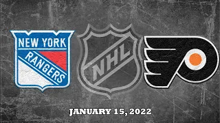 NHL Rangers vs Flyers | Jan.15, 2022