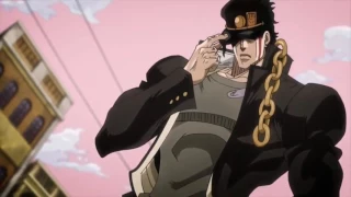 star platinum beats up steely dan but every punch is accompanied by the the hand noise