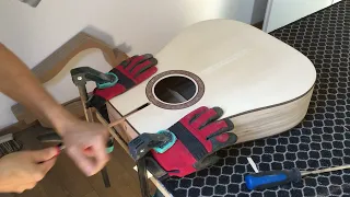 Building two acoustic guitars simultaneously - The Fundraising builds - Part II and a Raffle