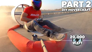 DIY Electric Hovercraft Part 2, How To Build Hoverboard You Can Ride On
