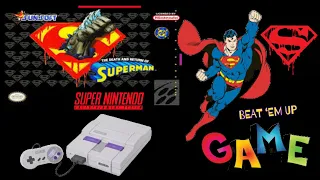 The Death and Return of Superman (1994) Super Nintendo Beat 'em up #snes #superman #dccomics