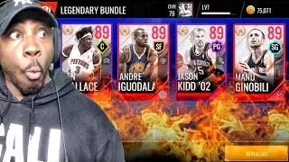 LEGENDARY PACK OPENING ON FIRE w/ELITES! NBA LIVE MOBILE 18 GAMEPLAY! Ep. 8