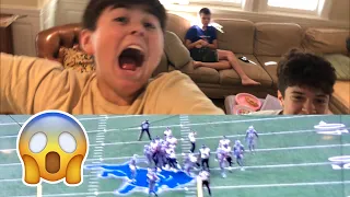 THE BOYS REACT TO THE LONGEST FIELD GOAL EVER! (RAVENS VS LIONS) **INSANE**