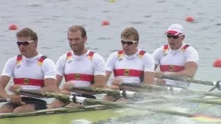 Semi-Finals -- Men's Quadruple Sculls Rowing Replay -- London 2012 Olympics