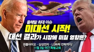 미국 대선 전망 및 시장 방향성 & 피플바이오 & 삼성전자 & LG화학 (11월 03일 야간 특별교육)