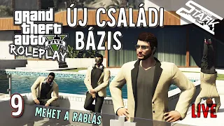 GTA 5 GrandRP - 9.Rész (Új Bázis! Csapatos Rablás💰) - Stark LIVE