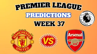 Premier league predictions week 37. 2023/24