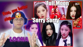 REACTION to LOONA - Sorry Sorry(Original Song by SUPER JUNIOR) & Full Moon(Original Song by SUNMI).