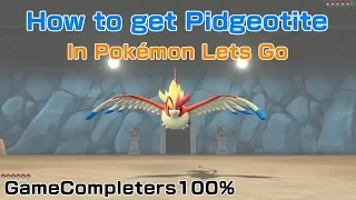 How to get Pidgeotite/Mega Pidgeot in Pokemon Lets Go Pikachu & Eevee