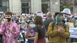 Demonstration in Barcelona after top Spain court upholds Catalan president's disqualification | AFP