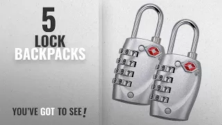 Top 10 Backpacks Lock [2018 Best Sellers]: TSA Approved Luggage Locks Combination Lock, Blingco 4