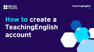 How to create a free TeachingEnglish account