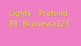 Lights - Pretend - Karaoke/Instrumental + Lyrics (ON SCREEN)