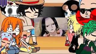 Straw hats react to Luffy Boa Hancock, #onepiece