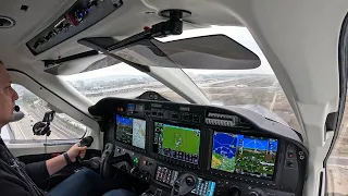 Rainy departure turns into vector madness as we fly the TBM 960 to Orange County!