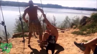 Смешная до ужаса рыбалка ты не поверишь это смешное прикольное видео надо видеть