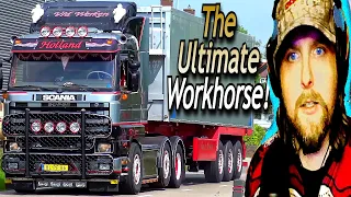 American Reacts to SCANIA 143 V8 Open PIPES!!