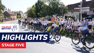 Tour of Britain 2023 | Stage five highlights | Felixstowe to Felixstowe