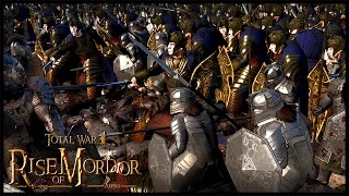 Dwarven Alliance With The Elves - Massive Uruk Hai Invasion  | Rise Of Mordor Total War Gameplay