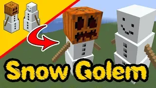 Minecraft Snow Golem - Snow Golem Build - Snow Golem Statue PS4, XBox, PC, Pocket Edition, Switch