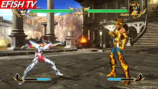 Pegasus Seiya Final Bronze Cloth vs Leo Aiolia Gold Cloth (Hardest AI) - Saint Seiya: Soldiers' Soul