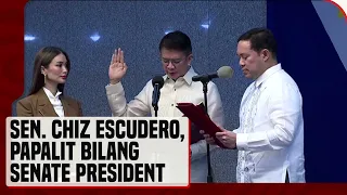 Sen. Chiz Escudero, hinalal na bagong Senate President