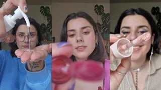 ASMR doing your makeup (and skincare) tiktok + youtube short compilation ✨💜