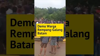 Demo Warga Rempang-Galang Batam