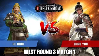 He Man vs Zhao Yun | Total War Three Kingdoms Duelist Tournament West Round 3 Match 1