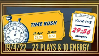 June's journey TIME RUSH competition| 19 april 22 (22 plays & 10 energy)