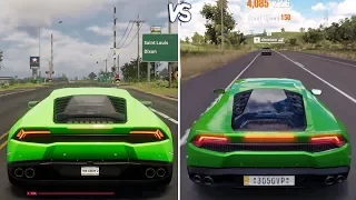 The Crew 2 vs Forza Horizon 3 - Lamborghini Huracan LP610-4 Gameplay Comparison HD