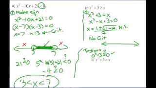 Math 521B Chapter 9 Key Concepts (Inequalities)