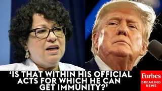 Justice Sotomayor Asks Trump’s Lawyer If A President Could Get Immunity For Assassinating A Rival