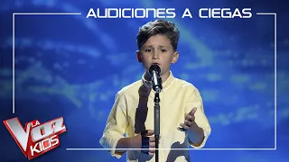 Carlos Higes sings 'This is me' | Blind auditions | The Voice Kids Antena 3 2022
