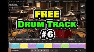 Free Drum Track #6 Moving in 16ths 104 BPM