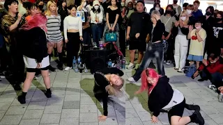 FRIDAY. RED CREW. GUEST: HIPARTY. UNIQUE CAPTIVATING PERFORMANCE. HONGDAE STREET.