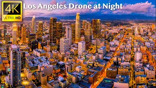 Los Angeles - 4K UHD Drone Video at Night