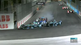 Formula E Diriyah Round 2 - Accident that caused the SC and then the Red Flag 🚩 #DiriyahEPrix