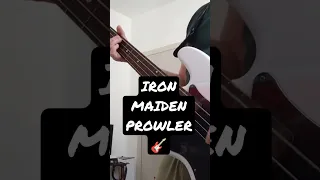 Iron Maiden - Prowler bass cover🎸 #ironmaiden #steveharris #heavymetal #somewhereintime #bassplayer