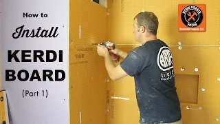 How to Install Schluter KERDI-BOARD in a Bathroom Part 1 (Step-by-Step)