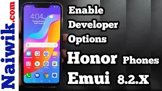 Enable Developer options in Honor Phones running on Emui 8.2.X