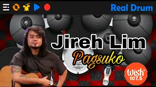 Jireh Lim - "Pagsuko" LIVE on Wish 107.5 Bus (Real Drums App Covers) by - JB.Drummer