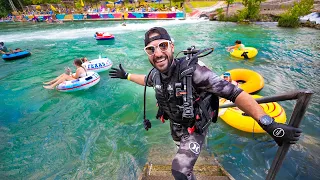 Searching For Treasure at Famous Tube WaterPark!!! (Texas tube chute) *EXPENSIVE FINDS*