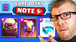 😱😩ICH SPIELE & BEWERTE EURE DECKS im NOVEMBER UPDATE... (und verzweifle) | Clash Royale Deutsch