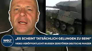 PUTINS KRIEG: Video! "Es scheint tatsächlich gelungen zu sein!" Russen zerstören deutsche Panzer