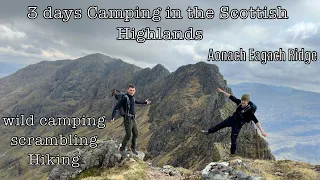3 Days HikingCamping in the Scottish Highlands - Ben Nevis - Bidean Nam Bian - Aonach Eagach Ridge