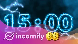 ⚡ Electric Timer ⚡ 15 Minute Countdown | Visit INCOMIFY.NET