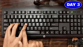 Learn English Typing in 10 Days - (Day 3) | Free Typing Lessons | Touch Typing Course| Tech Avi